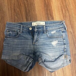 Abercrombie & Fitch Blue Jean Shorts